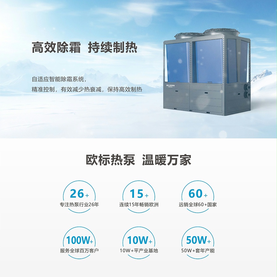 60匹超低温商用变频空气能