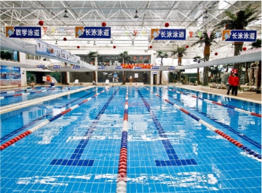 湖南郴州健身游泳中心变频空气能热泵案例
